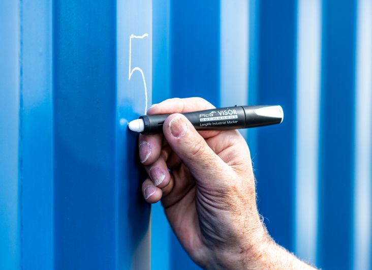 VISOR permanent marker, yellow Pica 990/44