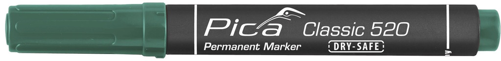 Permanent marker 1-4mm, Round tip, green Pica 520/36