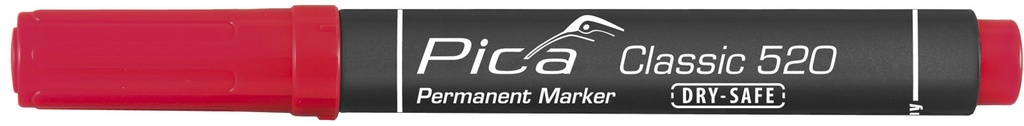 Permanent marker 1-4mm, Round tip, red Pica 520/40