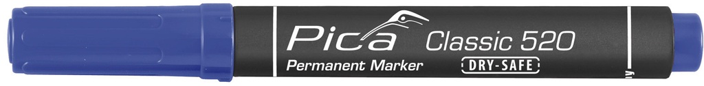 Permanent marker 1-4mm, Round tip, blue Pica 520/41