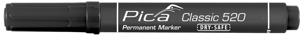 Permanent marker 1-4mm, Round tip, black Pica 520/46