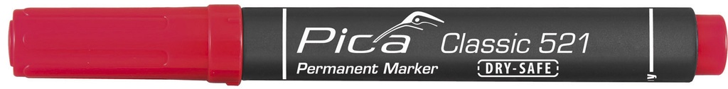 Permanent marker 2-6mm, Chisel tip, red Pica 521/40