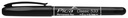 Permanent-Pen 'F' black, round tip, 0,7mm Pica  533/46
