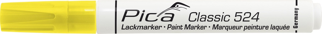 Paint-/Industry marker 2-4mm, Round tip, yellow Pica 524/44