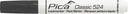 Paint-/Industry marker 2-4mm, Round tip, black Pica 524/46