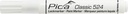Paint-/Industry marker 2-4mm, Round tip, white Pica 524/52
