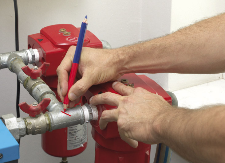 DOUBLE blue/red, 17,5cm Pica  559-10