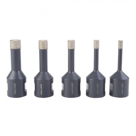 DIAMOND HOLE SAW SET, 5-12MM, 5PCS, M14, PROLINE 27270