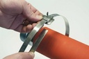 Clips BUCKLE FOR ENDLESS BAND 1/4 6,4MM (0,5MM) SS MIKALOR 03012800