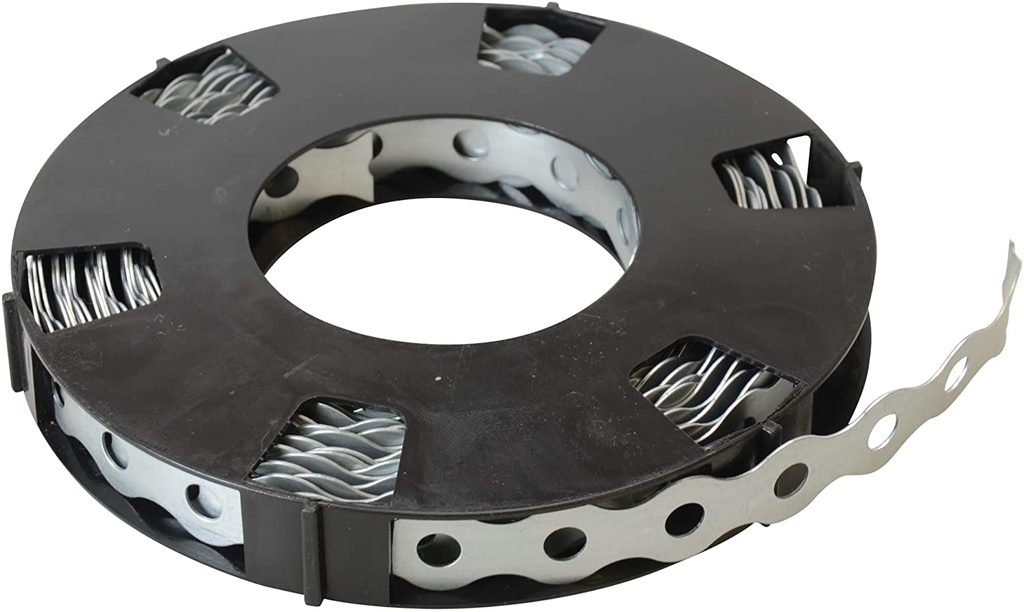 GALVANIZED PERFORATED BAND  11/16” 17MM (0,8MM)  1ROLL-10M MIKALOR  03012881