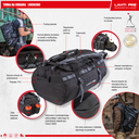 DUFFLE BAG BLACK 52L, LAHTI L9050300