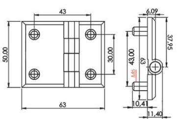 Hinge 50x63  SERMAK 426-V3
