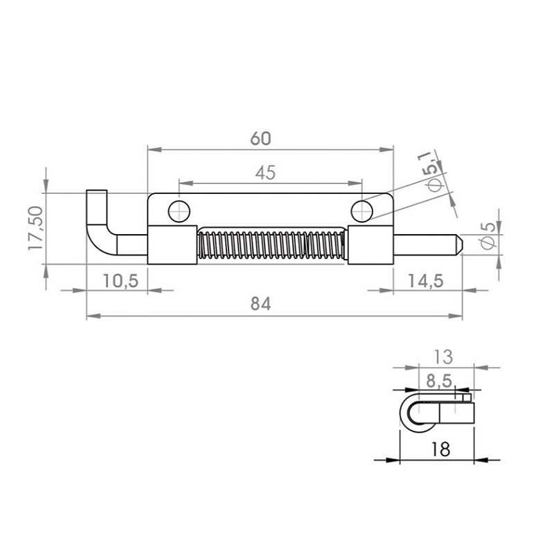Hinge SERMAK 400-4