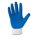 GLOVES LATEX BLUE-WHITE L210509P, CARD, "9", CE, LAHTI PROFİX CODE L210509K