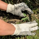 GLOVES DOTTED WHITE-BLACK L240310P, 12 PAIRS, "10", CE,LAHTI PROFİX CODE L240310W