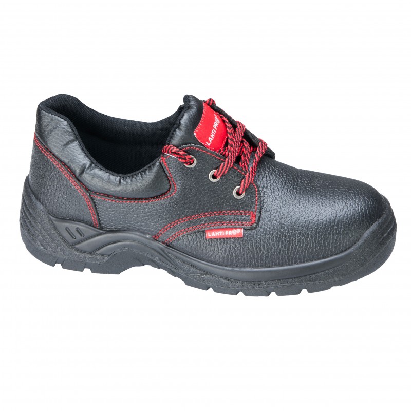 SHOES, NO TOE CAP, LEATHER, BLACK, O1 SRC , "42", CE, LAHTI PROFİX CODE L3040142