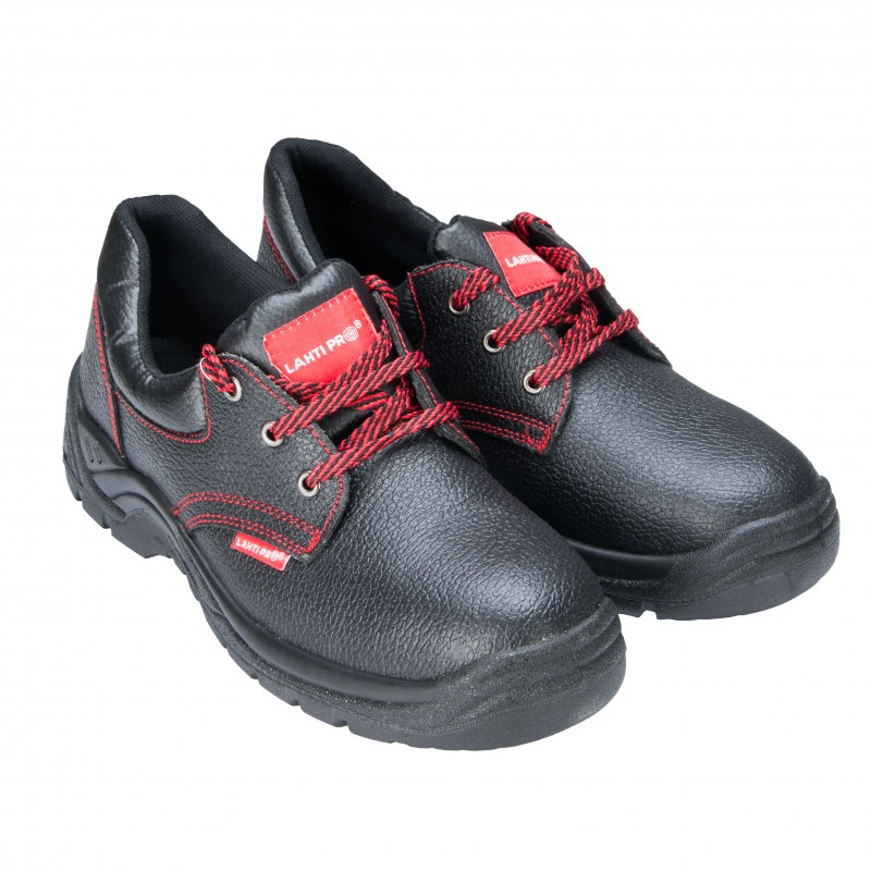 SHOES, NO TOE CAP, LEATHER, BLACK, O1 SRC , "44", CE, LAHTI PROFİX CODE L3040144