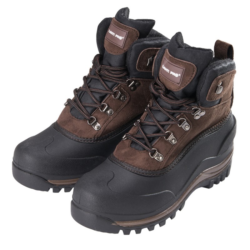 SNOW BOOTS, SYNTHETIC SUEDE, BROWN, "43", LAHTI PROFİX CODE L3080443