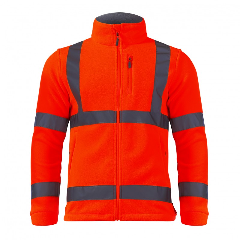 HIGH VISIBILITY FLEECE JACKET ORANGE, "L", CE, LAHTI PROFİX CODE L4011003