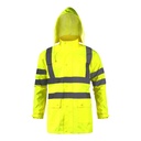 HIGH VISIBILITY RAIN JACKET, YELLOW, "L", CE, LAHTI PROFİX CODE L4091303