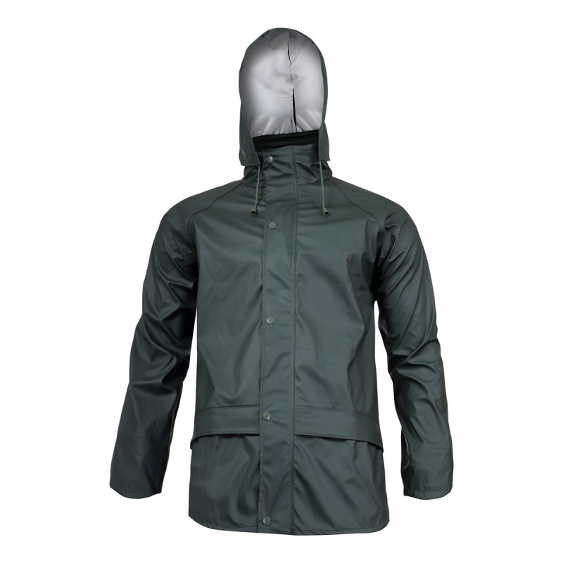 RAIN JACKET PU, GREEN, "XL", CE, LAHTI PROFİX CODE L4091804