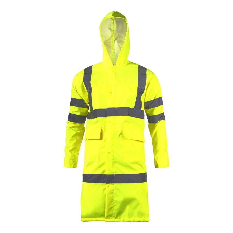HIGH VISIBILITY RAINCOAT, YELLOW, "M", CE, LAHTI PROFİX CODE L4170102