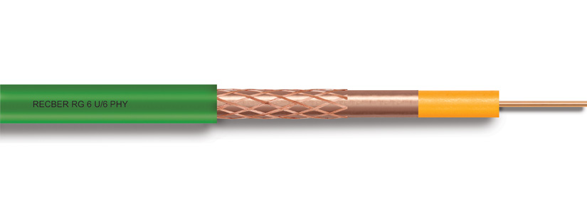 RG 6 U/6 PHY-PVC Cu/Cu Коаксиальный кабель (ТВ Кабель) REÇBER