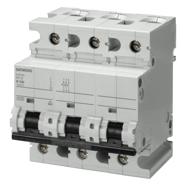 3x100A 10kA C  Автоматический выключатель  Siemens 5SP4391-7
