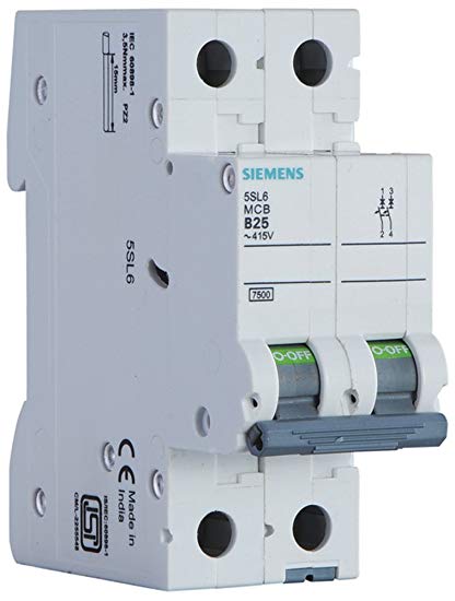 2x16A 6kA C  Автоматический выключатель  Siemens 5SL6216-7
