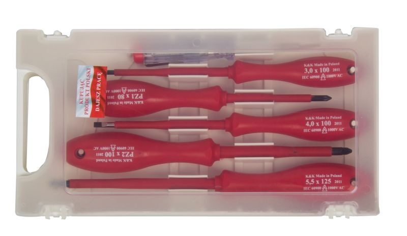 НАБОР ОТВЕРТОК-KK23PZ KPL. SZT.5 1000V  <KK> PROFIX 10078