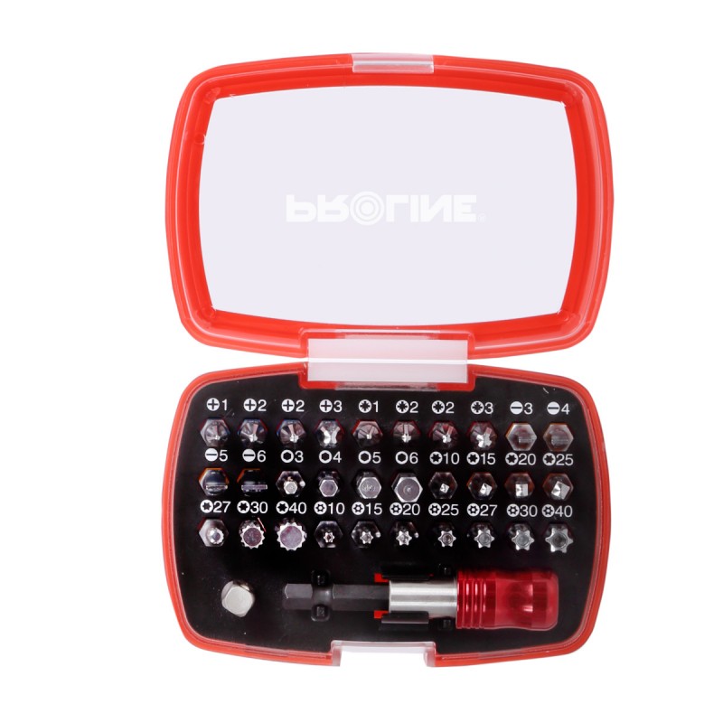 32 PC BIT SET WITH MAGNETIC HANDLE PROLINE 10705