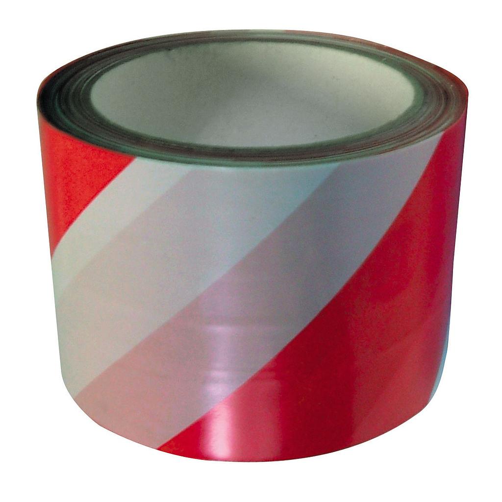 WARNING TAPE- WHITE RED, 75MMX100M PROFIX 13163