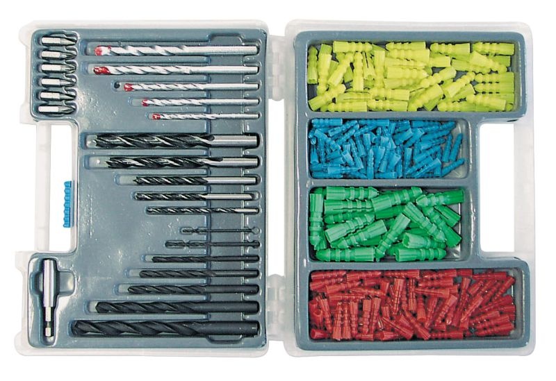 300PCS WALL PLUG AND DRILL SET Profix code 47001