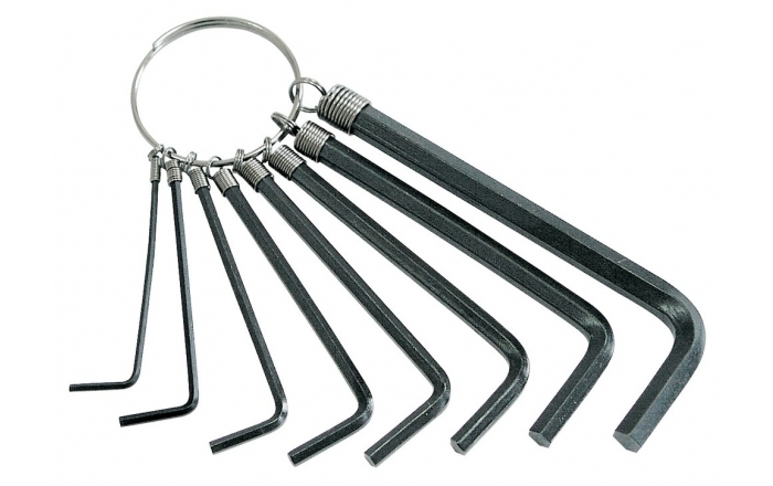 10PC HEXAGONAL KEY SET ON RING. CONTENTS: 1.5-10.0 PROFIX 48010