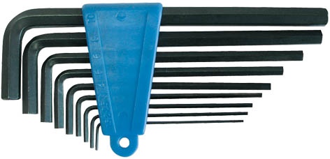 9 PCS, HEXAGON KEY  1,5-10 MM PROFIX 48049
