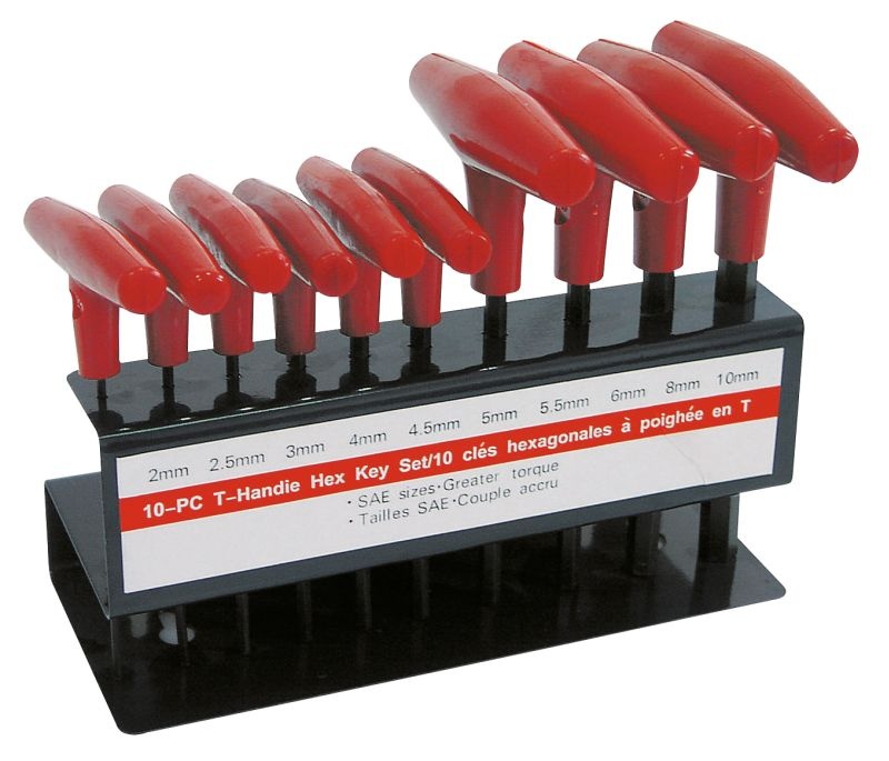 10 ƏDƏLİ, T TUTACAQLI ALTIBUCAQLI AÇAR DƏSTİ. ÖLÇÜLƏRİ :2.0-10.0 PROFIX 48110