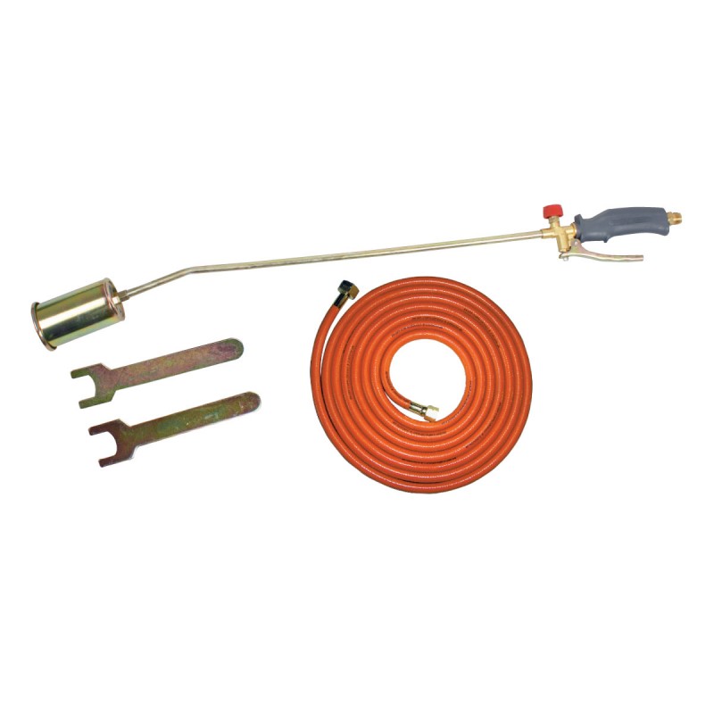ROOFWORKS BURNER WITH TORCH, 2 SPANNERS, 60 MM, 5 M HOSE, PROLINE 60051