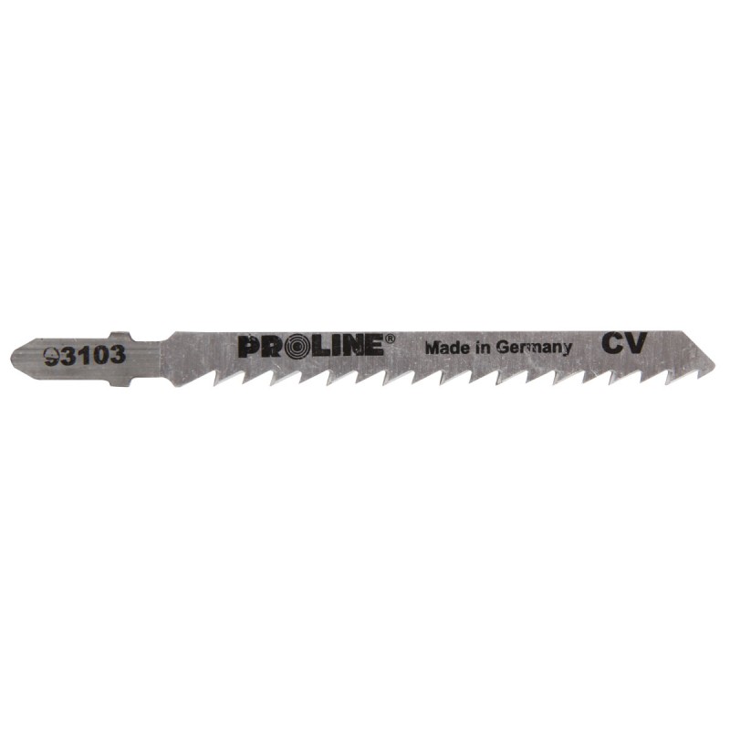 JIG SAW BLADE WOOD T CV UNIVERSAL 100/75 6TPI 5 PCS PROLINE Profix code 93403
