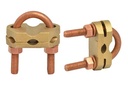 U Bolt Earth Rod Clamp 20mm 16x185mm2 Brass AMPER AE 32901