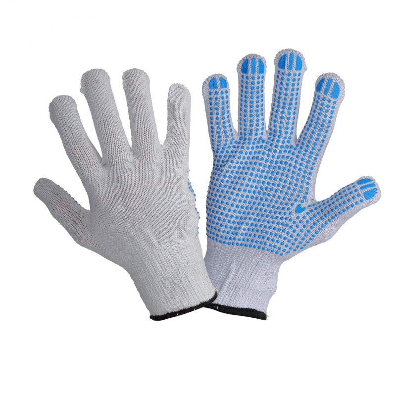 ПЕРЧАТКИ ЗАЩИТ. (ТОЧЕЧНОЕ ПОК. ПВХ), 12 КОМПЛ. РАЗ. 10, CE PROFIX L240410W