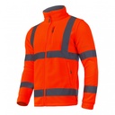 HIGH VISIBILITY FLEECE JACKET ORANGE, "XL", CE, LAHTI PROFİX CODE L4011004