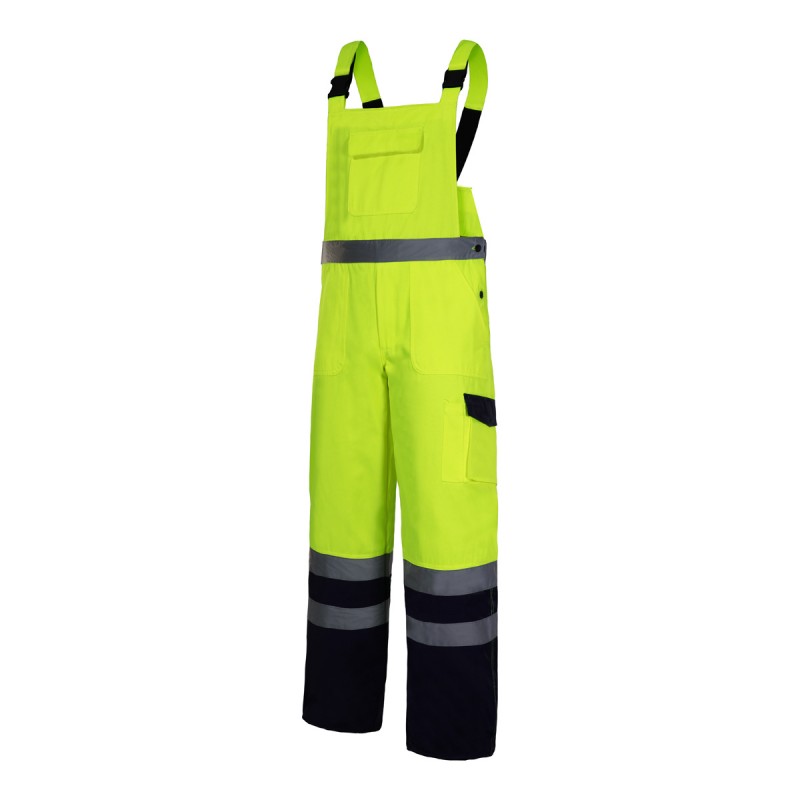 HIGH VIS. BIB PANTS YELLOW, "2XL", CE, LAHTI PROFİX CODE L4110505