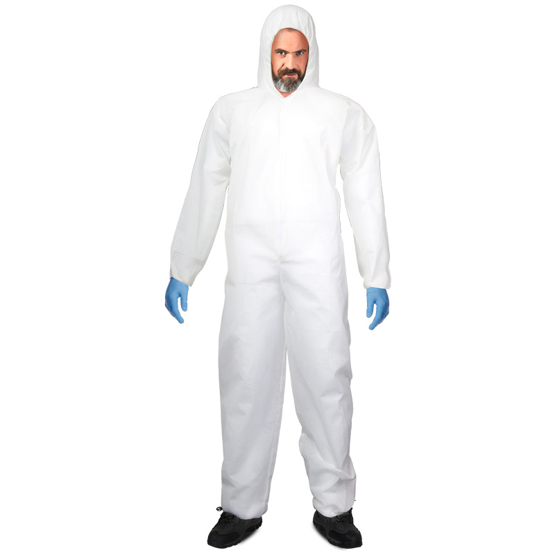 PROTECTIVE COVERALL WHITE, 50G/M2, "XL", CE, LAHTI PROFİX CODE L4150204