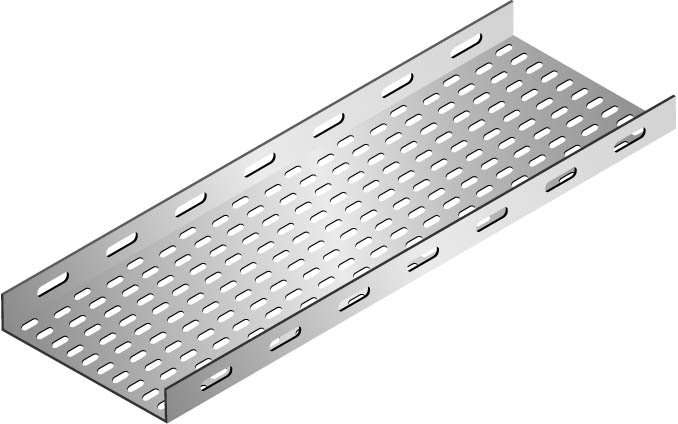 CABLE TRAY h:40mm. L:3mt. W:50mm. T:0,8mm. code GKT-5/0,8 PG GERSAN