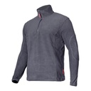 FLEECE JACKET, HALF ZIPPER, GREY, "XL", CE, LAHTI PROFİX CODE LPBP3XL