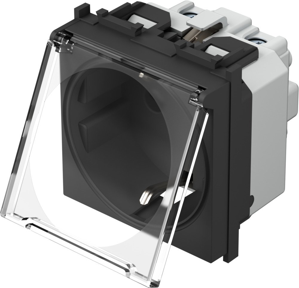 SOCKET SCHUKO+KS+COVER  TEM  VM11BT-P