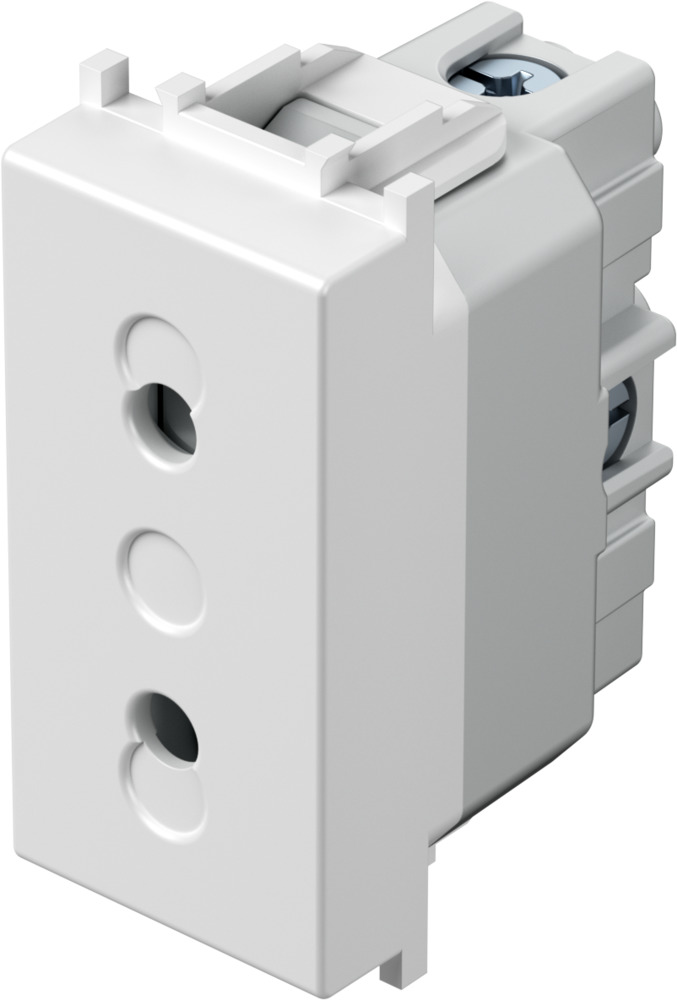 РОЗЕТКА ЕВРО+KS  TEM  VM20PW-P
