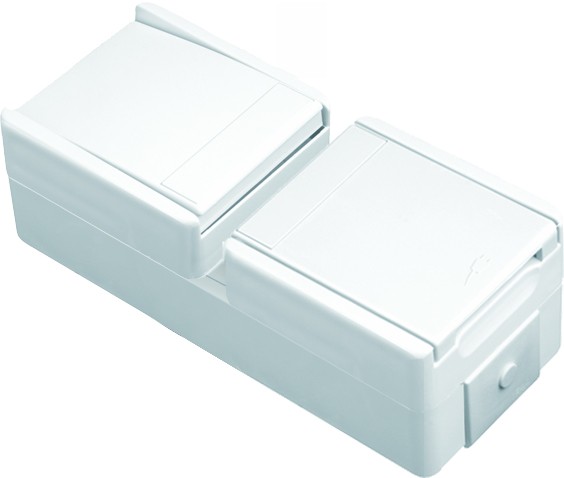 SOCKET SCH+SWITCH 2WAY VERT SE  TEM  CF13PW-U