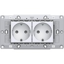 SOCKETS SET 2x SCHUKO  TEM  CM10PW-U