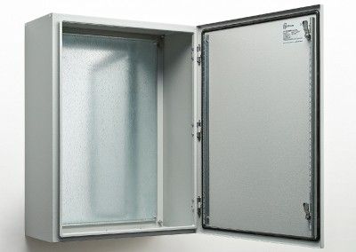 1000x800x250 Металлические электрические коробки с одной дверью IP65  RAL7035  TEMP TME1008025